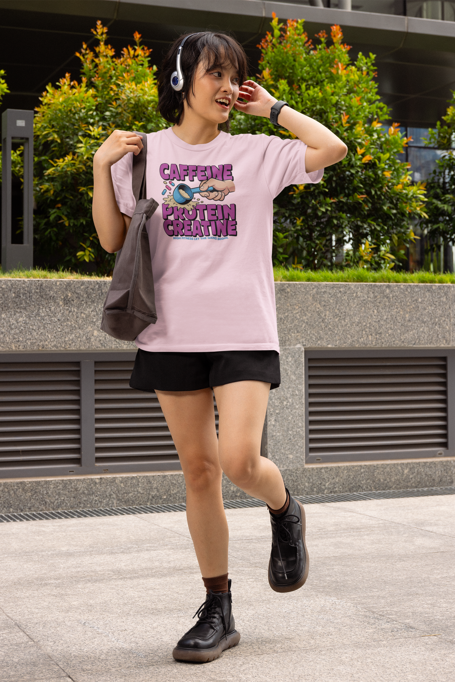 Caffeine. Protein. Creatine, Gym T-Shirt