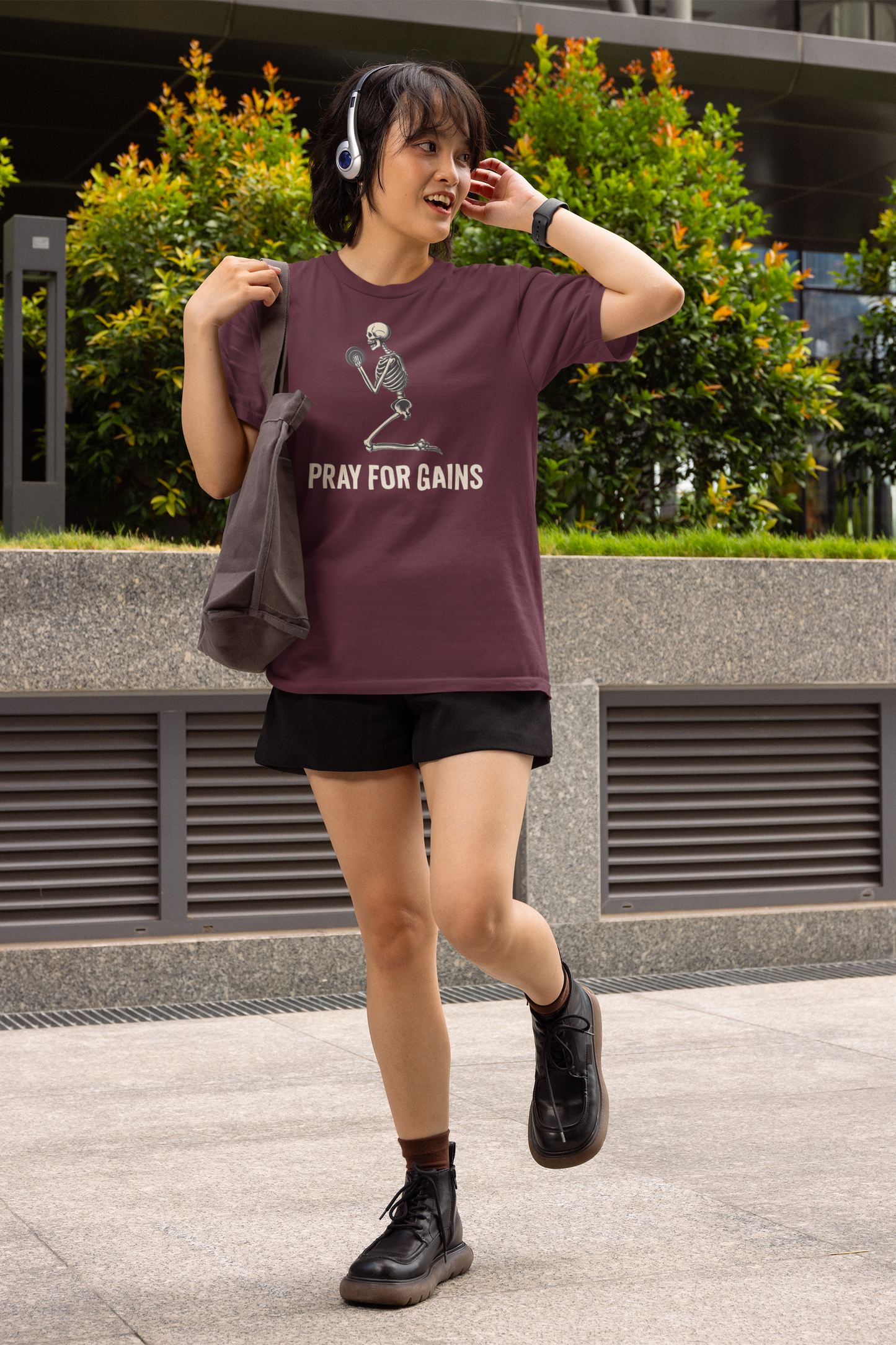 Pray for Gains - Dark, Gym T-Shirt