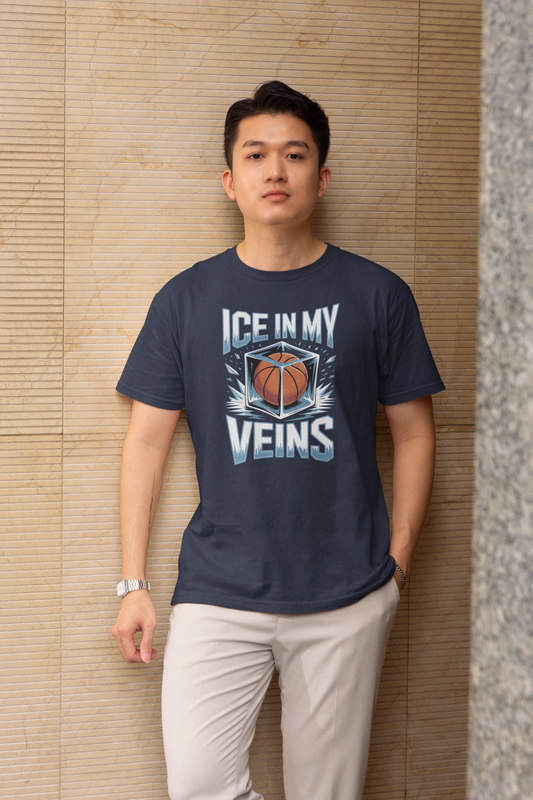 Ice In My Veins - Dark, Basketball T-Shirt