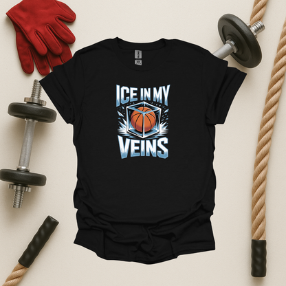 Ice In My Veins - Dark, Basketball T-Shirt
