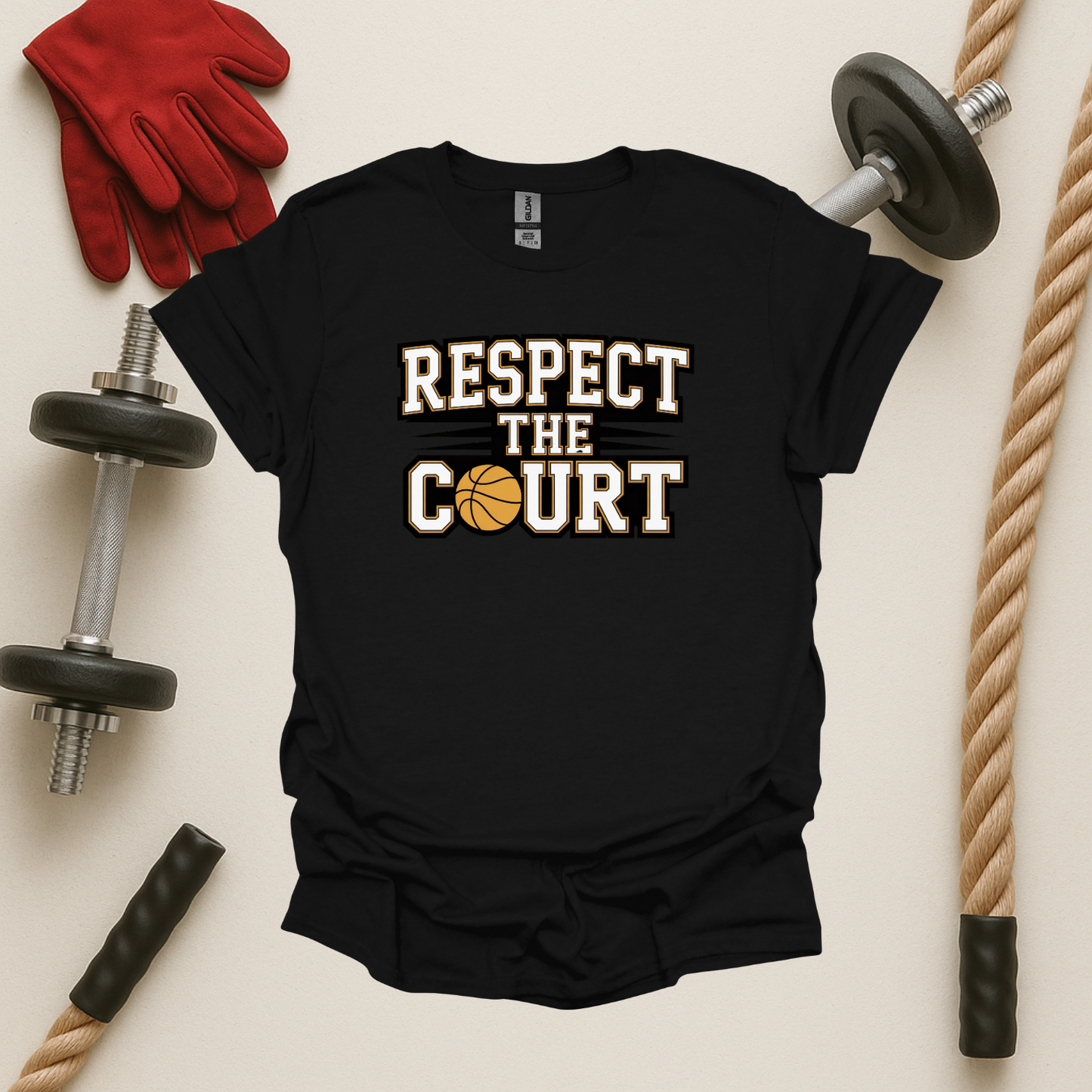 Respect the Court, Basketball T-Shirt
