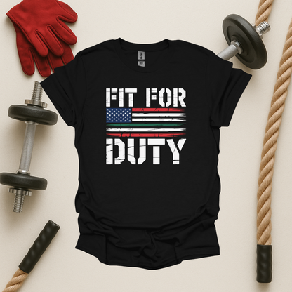 Fit For Duty - Dark, Gym T-Shirt