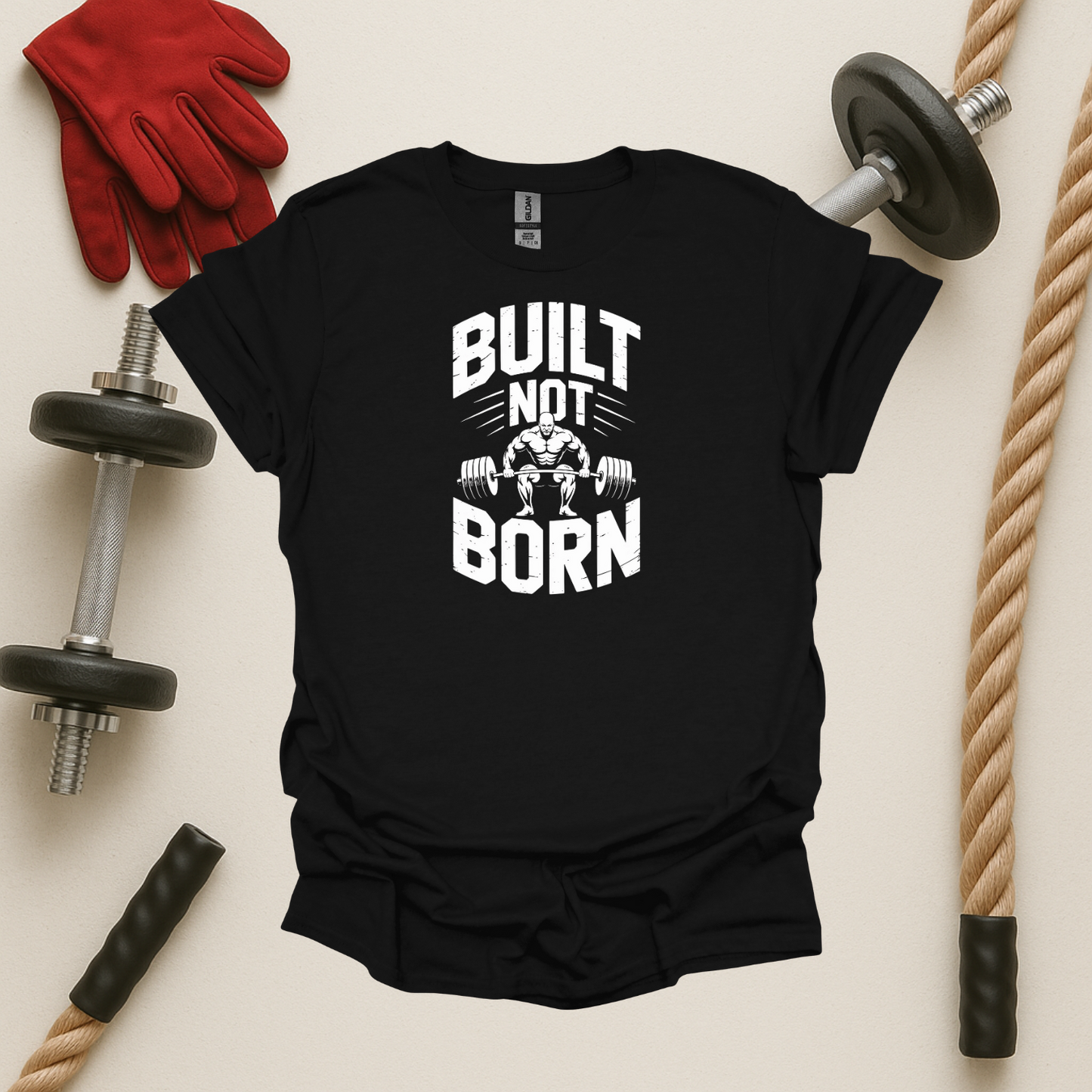 Built Not Born - Dark, Gym T-Shirt