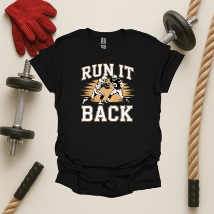Run It Back - Dark, Football T-Shirt