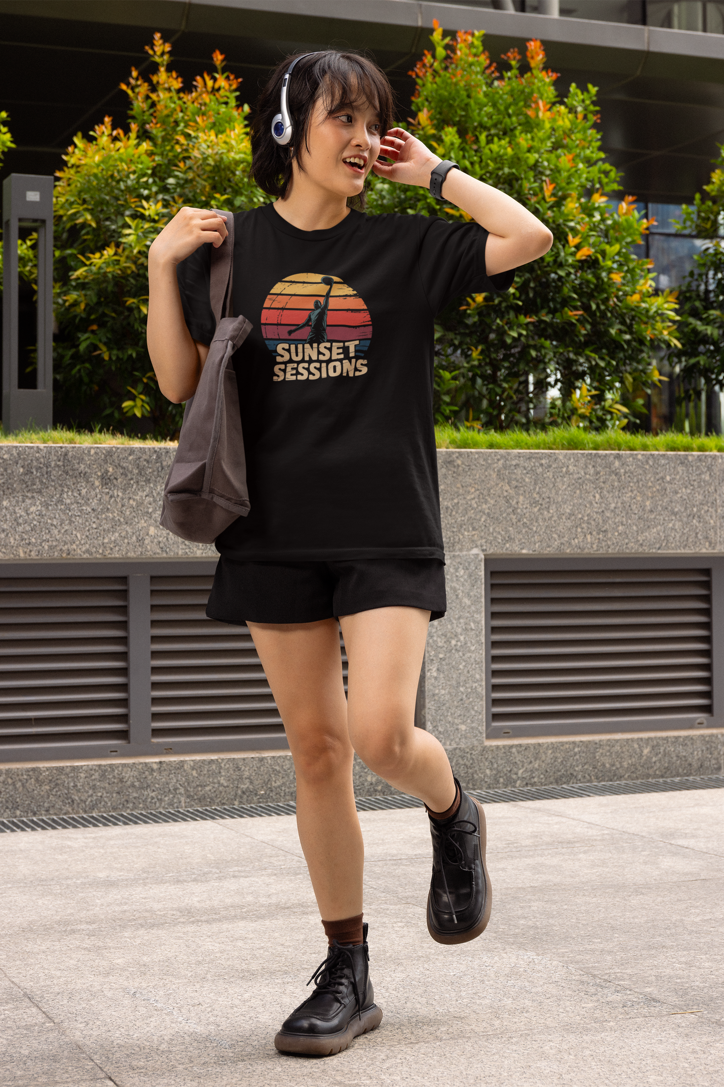 Sunset Sessions - Dark, Basketball T-Shirt