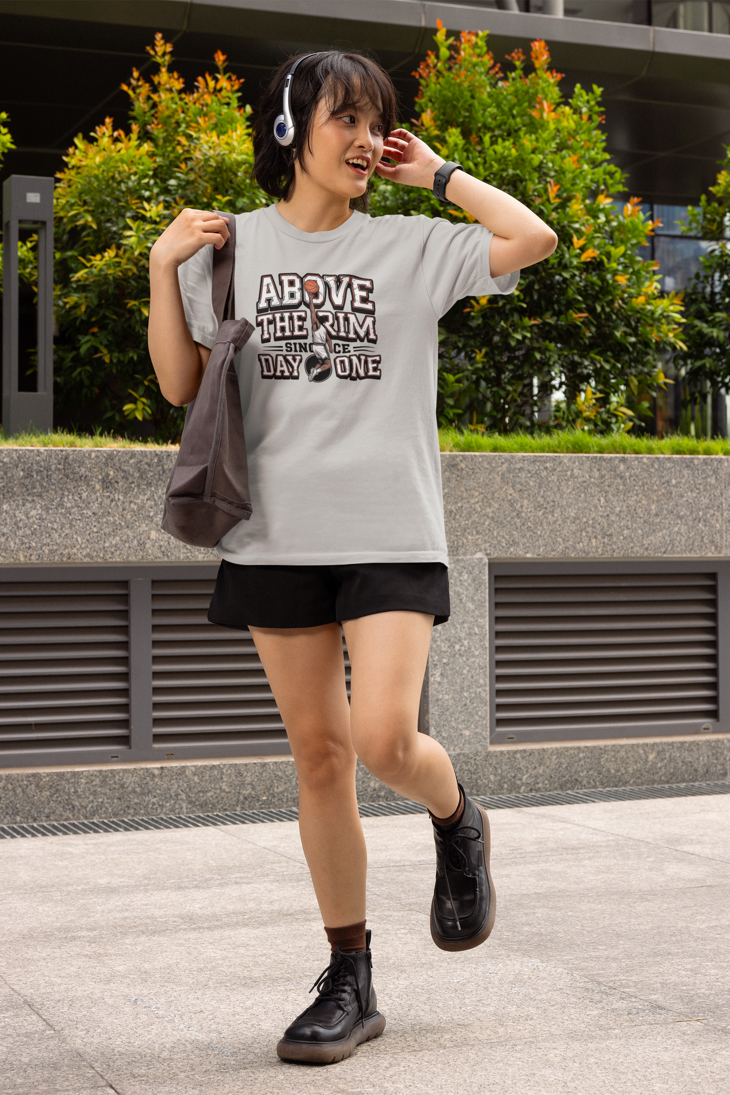 Above the Rim Since Day One - Light, Basketball T-Shirt