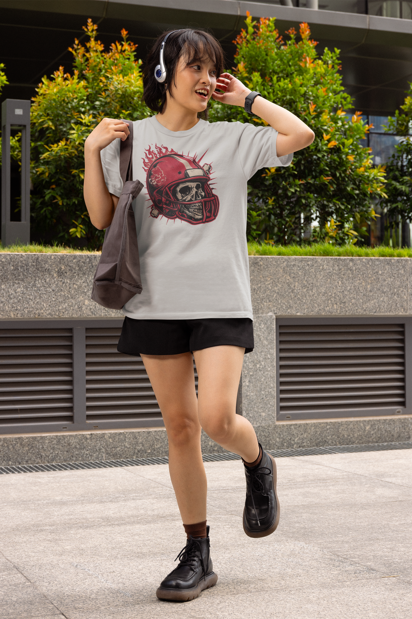 Bonecrusher Helmet, Football T-Shirt