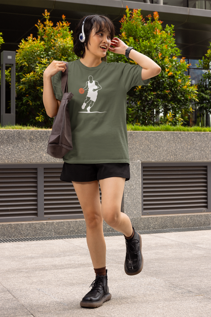 Dribbler - Dark, Basketball T-Shirt