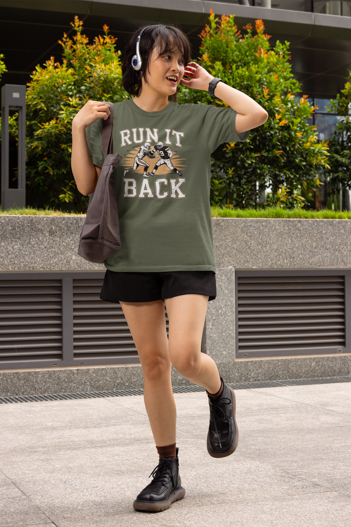 Run It Back - Light, Football T-Shirt