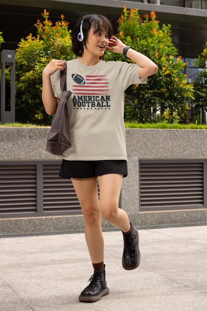 American Flag - Light, Football T-Shirt