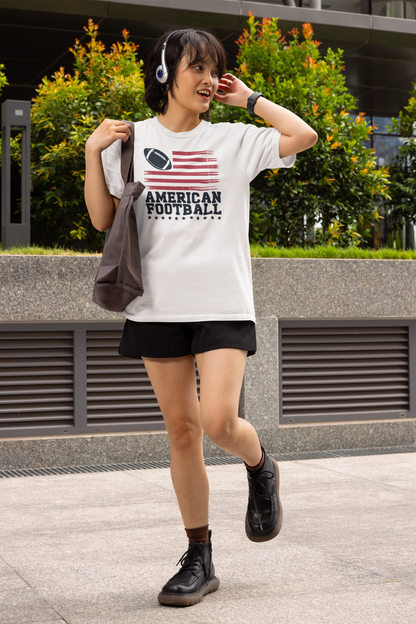 American Flag - Light, Football T-Shirt