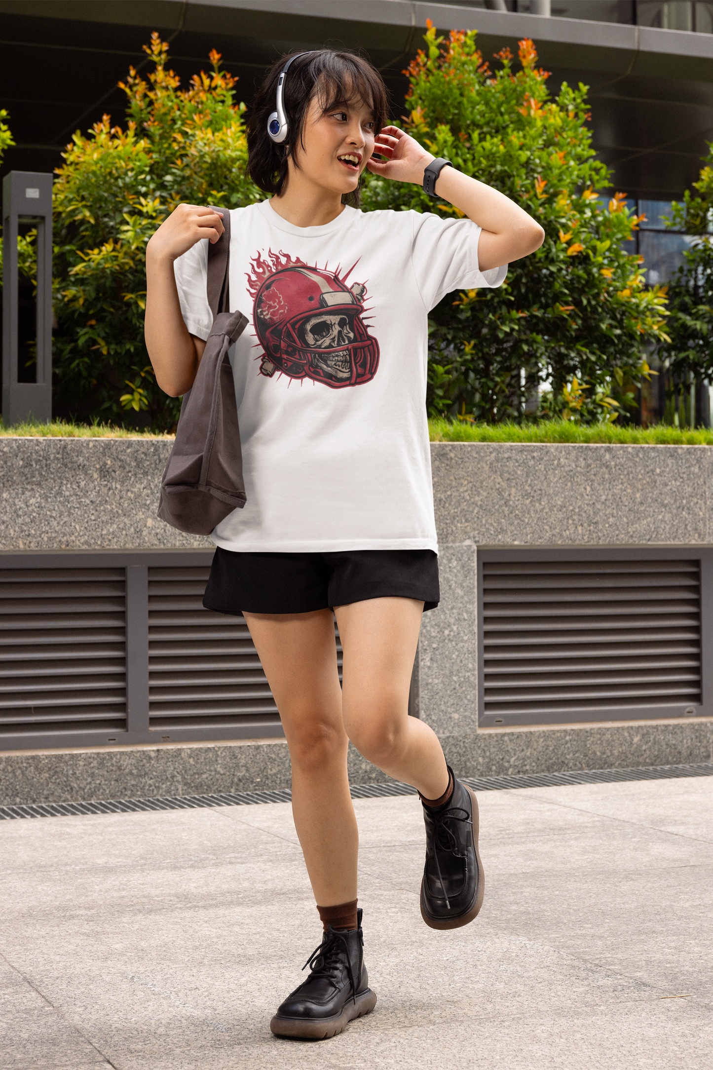 Bonecrusher Helmet, Football T-Shirt