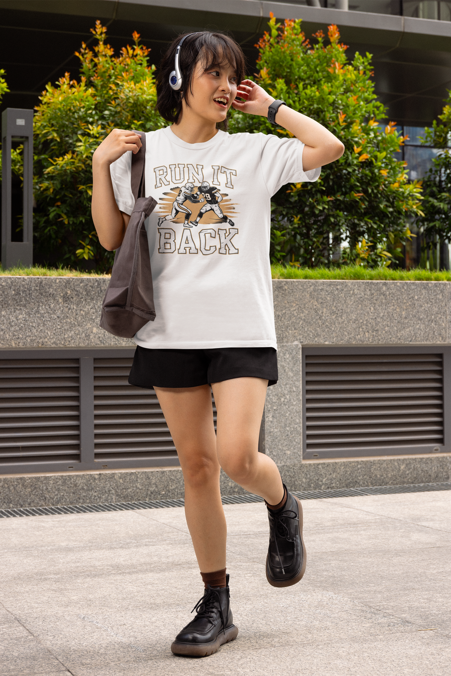 Run It Back - Light, Football T-Shirt