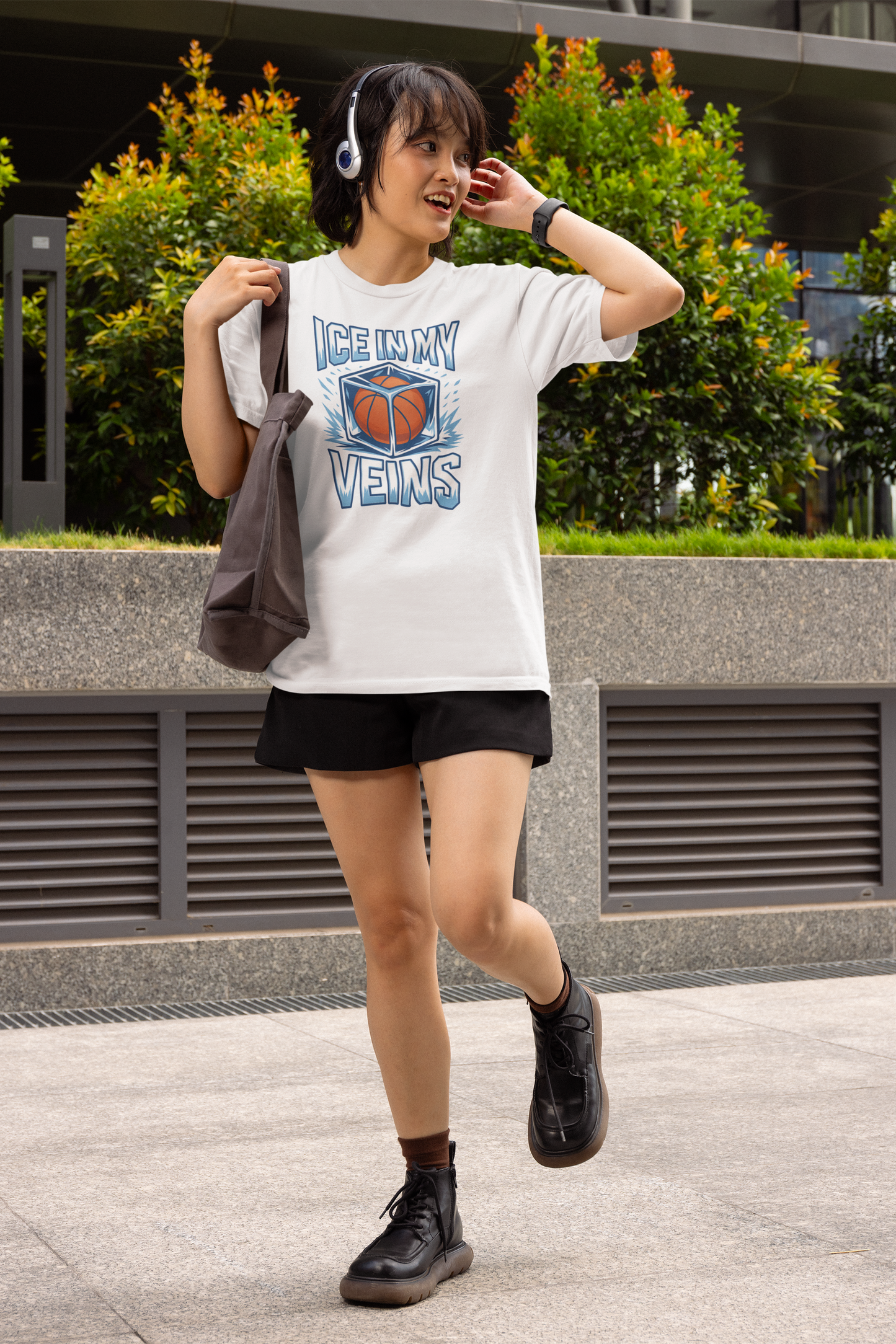 Ice In My Veins - Light, Basketball T-Shirt