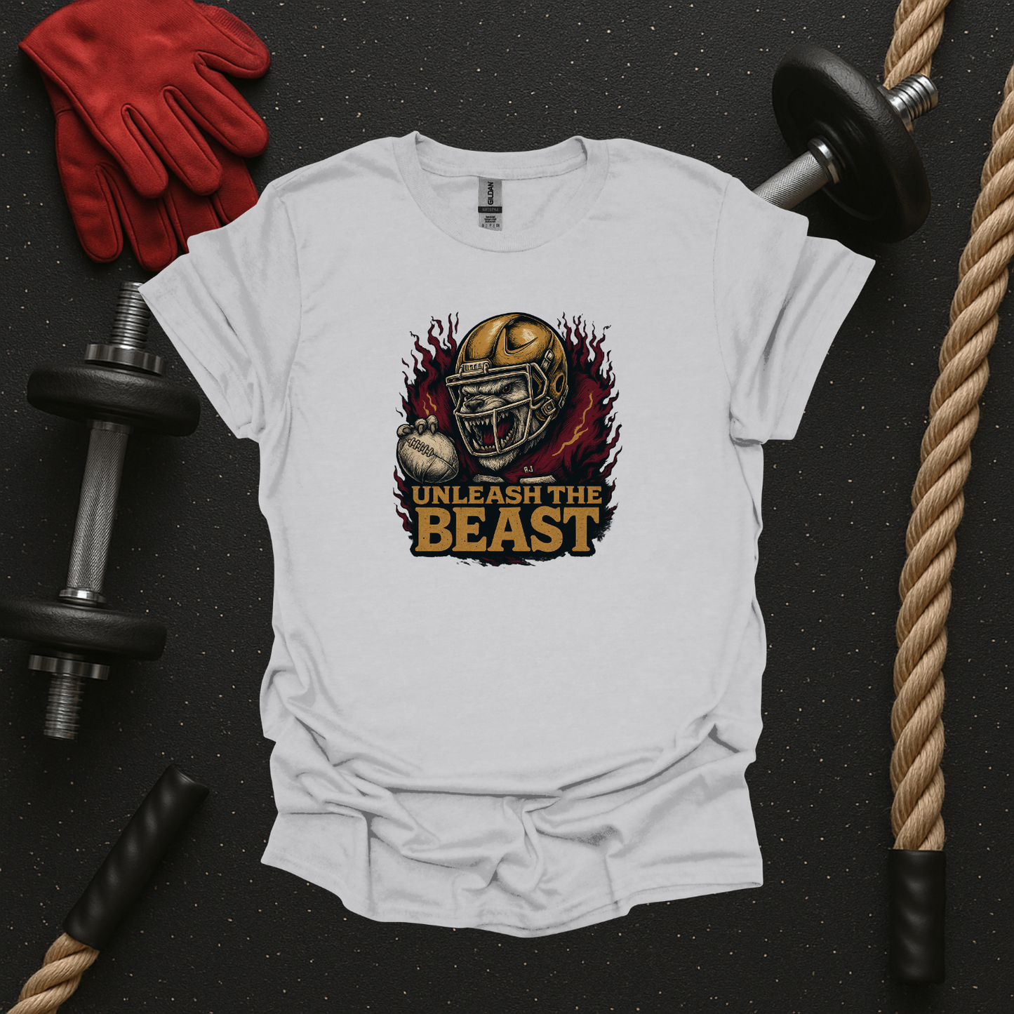 Unleash the Beast, Football T-Shirt