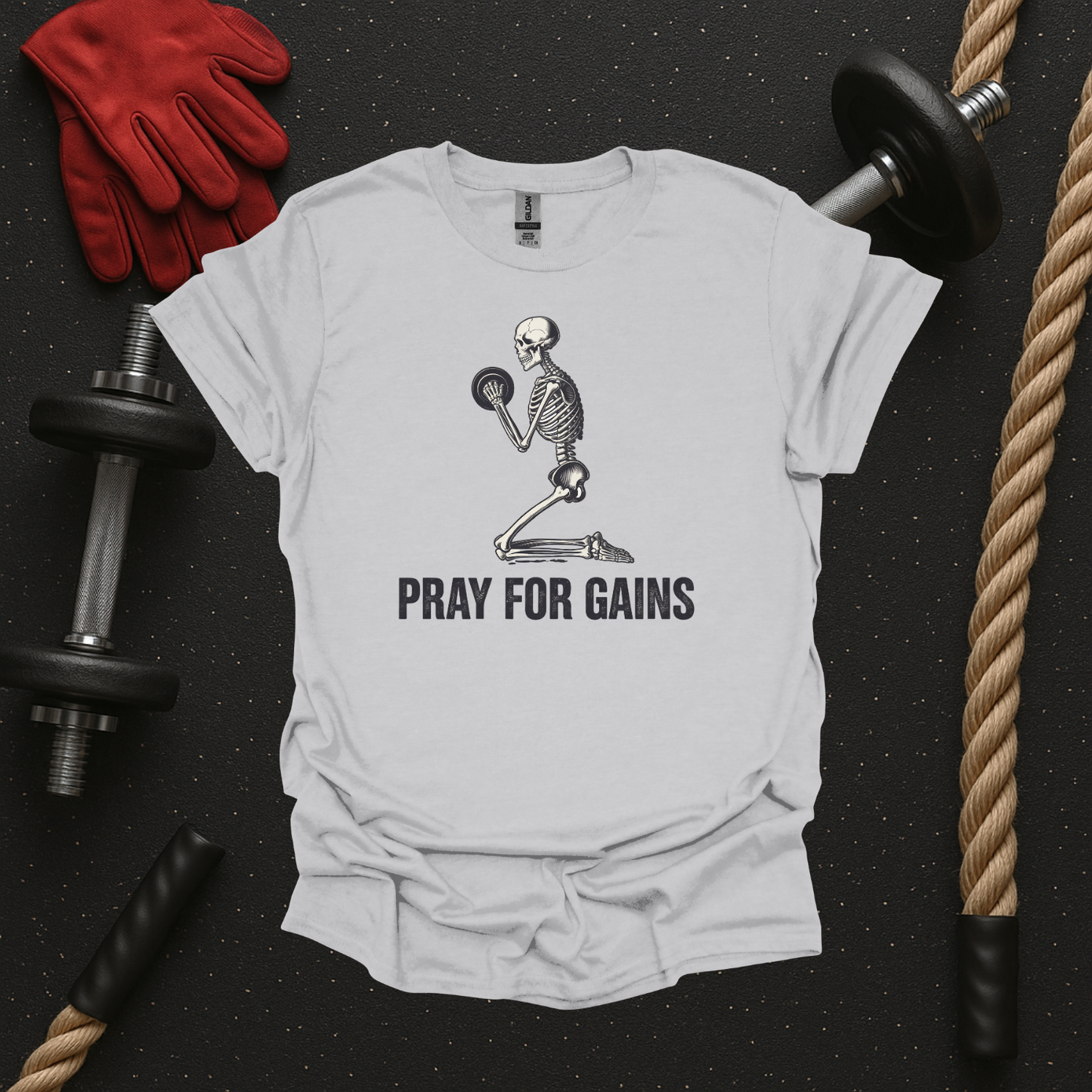 Pray for Gains - Light, Gym T-Shirt