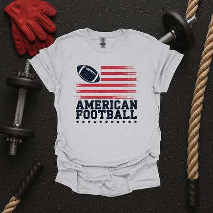 American Flag - Light, Football T-Shirt