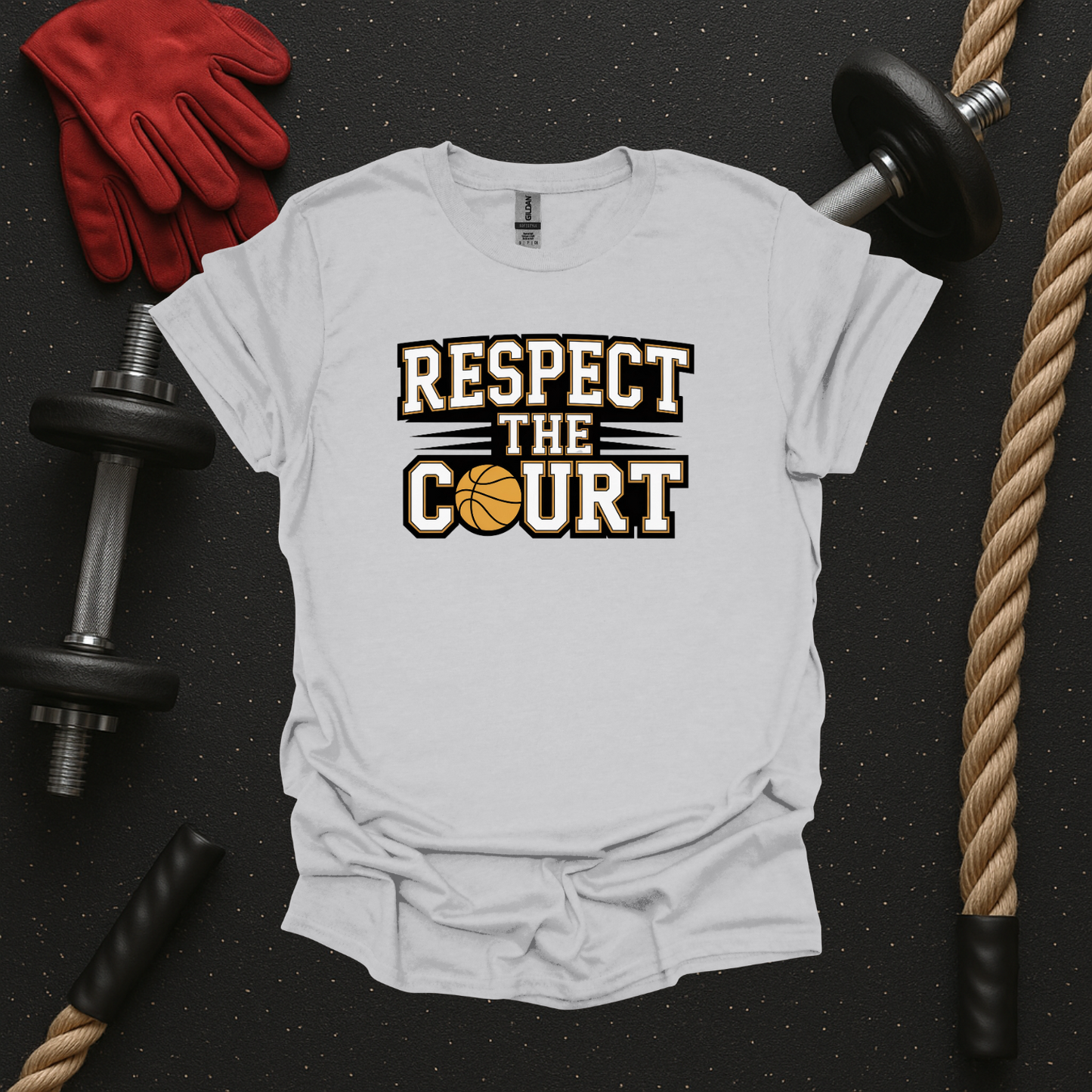 Respect the Court, Basketball T-Shirt