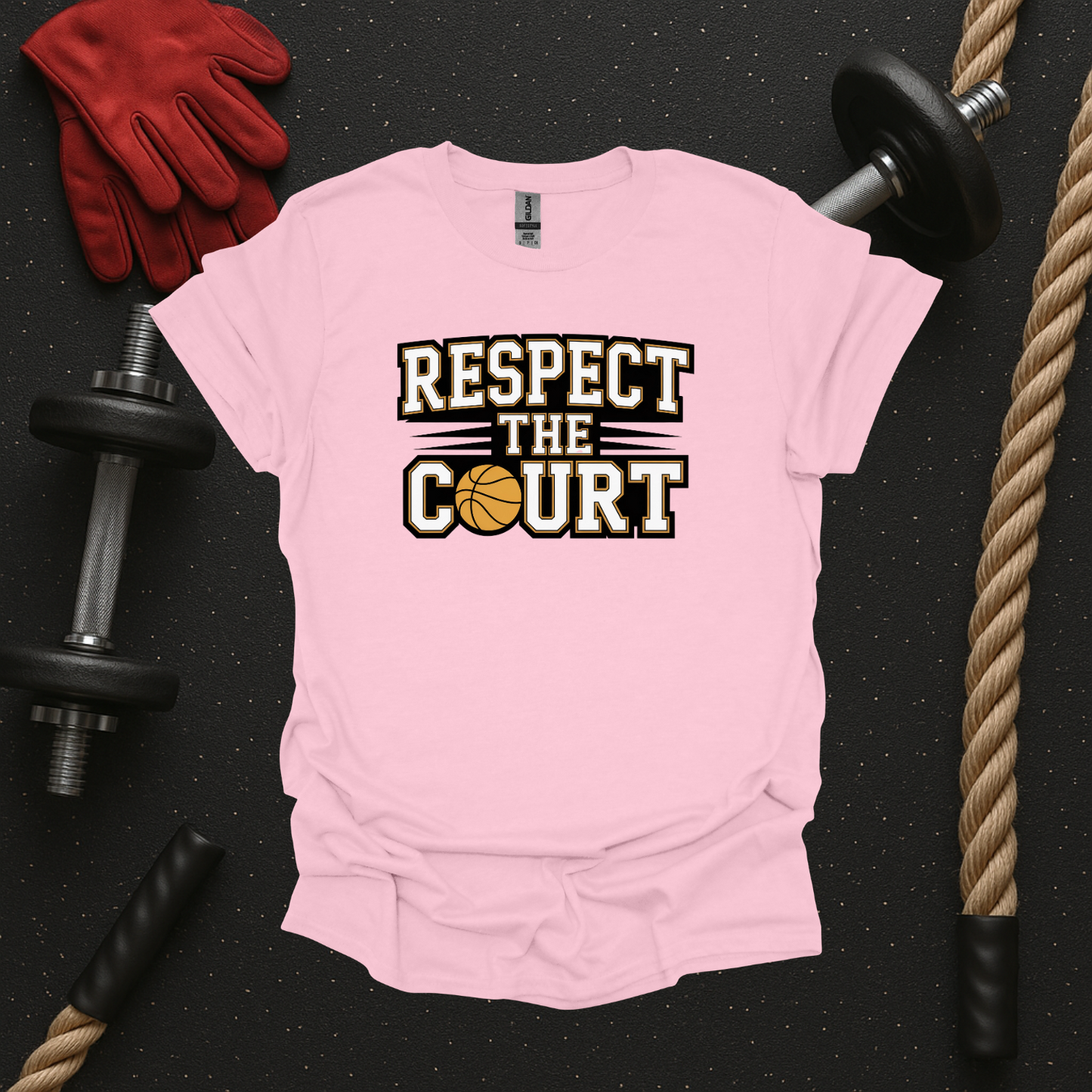 Respect the Court, Basketball T-Shirt