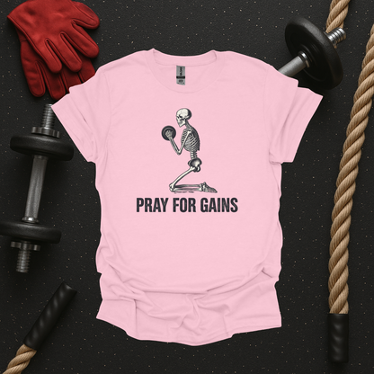 Pray for Gains - Light, Gym T-Shirt