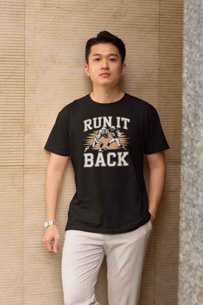 Run It Back - Dark, Football T-Shirt