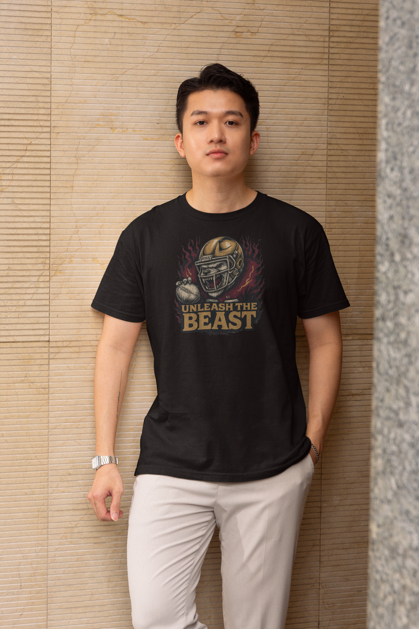 Unleash the Beast, Football T-Shirt