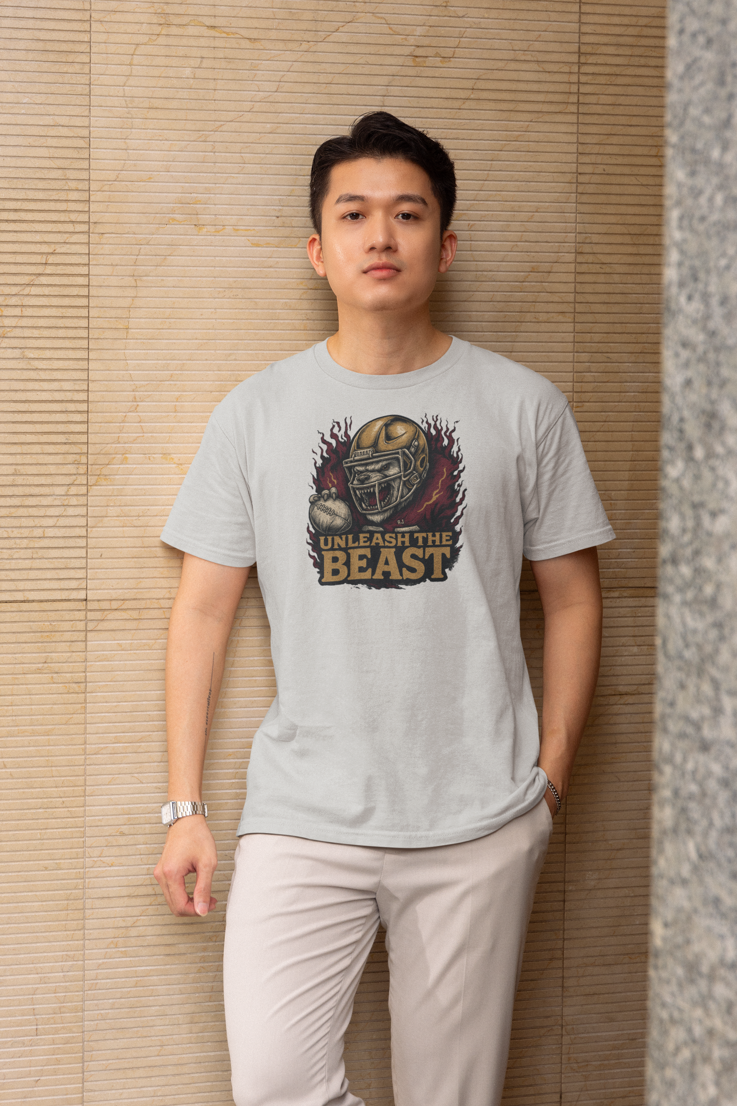 Unleash the Beast, Football T-Shirt