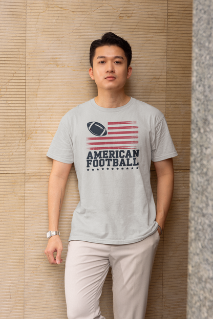 American Flag - Light, Football T-Shirt