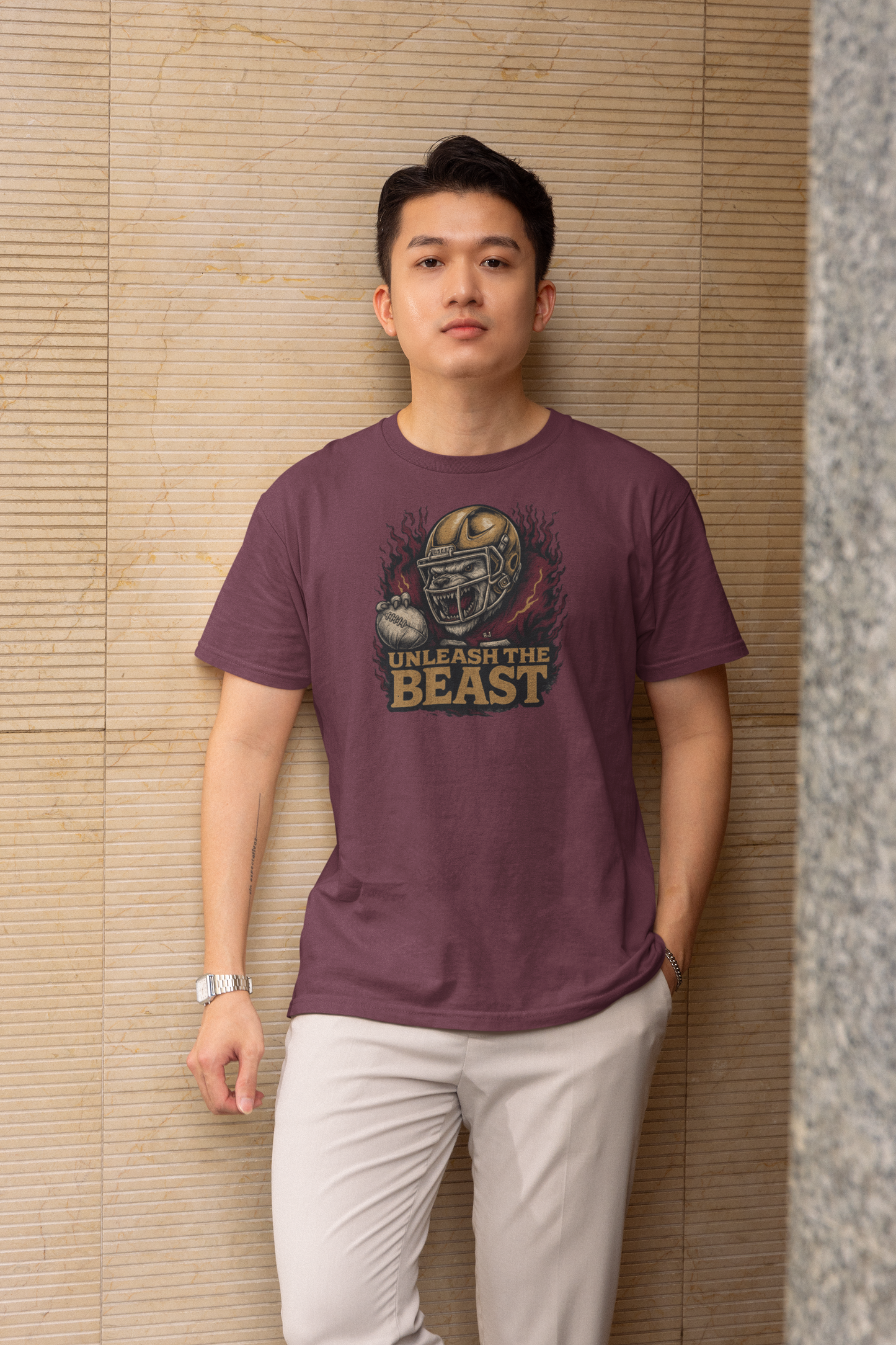 Unleash the Beast, Football T-Shirt