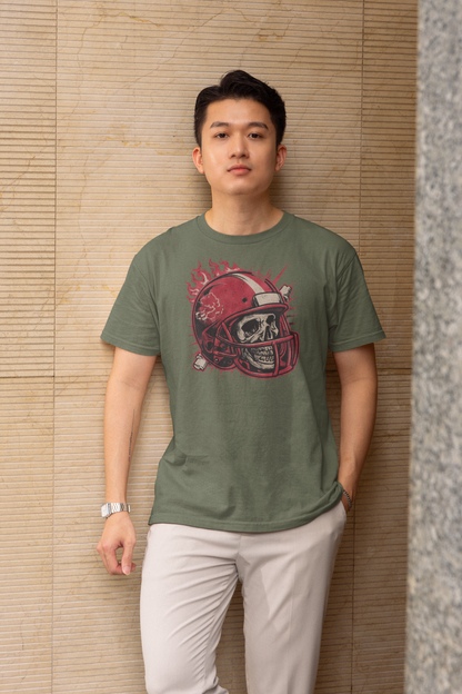 Bonecrusher Helmet, Football T-Shirt