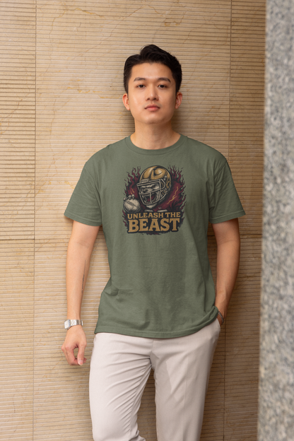 Unleash the Beast, Football T-Shirt