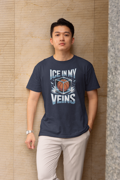 Ice In My Veins - Dark, Basketball T-Shirt