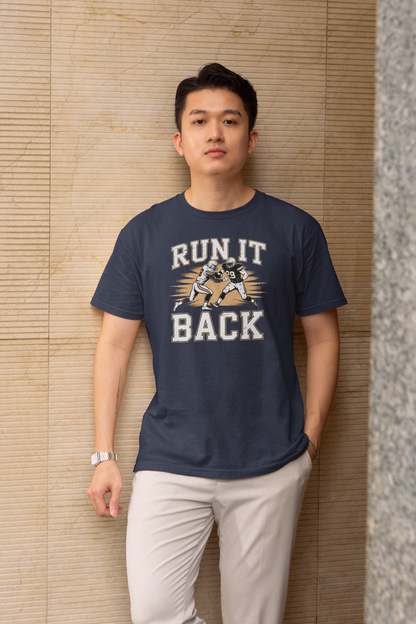 Run It Back - Dark, Football T-Shirt