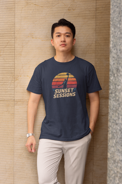 Sunset Sessions - Dark, Basketball T-Shirt