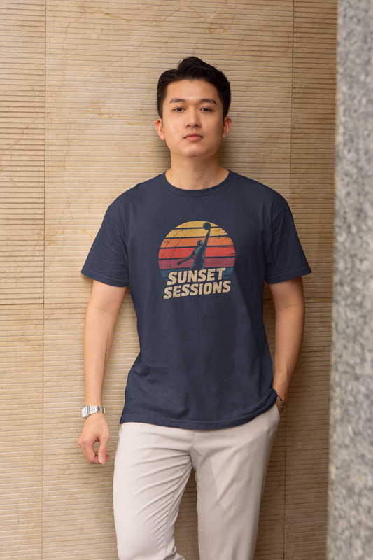 Sunset Sessions - Dark, Basketball T-Shirt