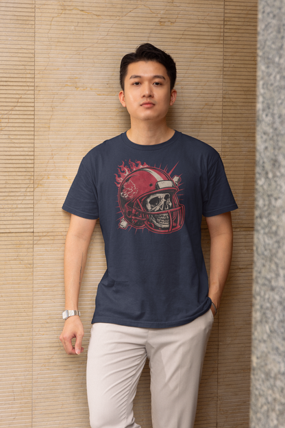 Bonecrusher Helmet, Football T-Shirt