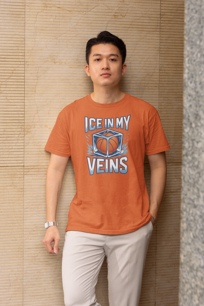 Ice In My Veins - Light, Basketball T-Shirt
