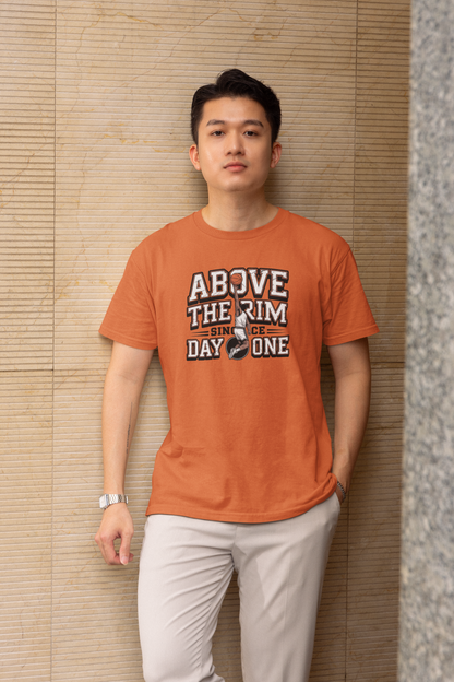Above the Rim Since Day One - Light, Basketball T-Shirt