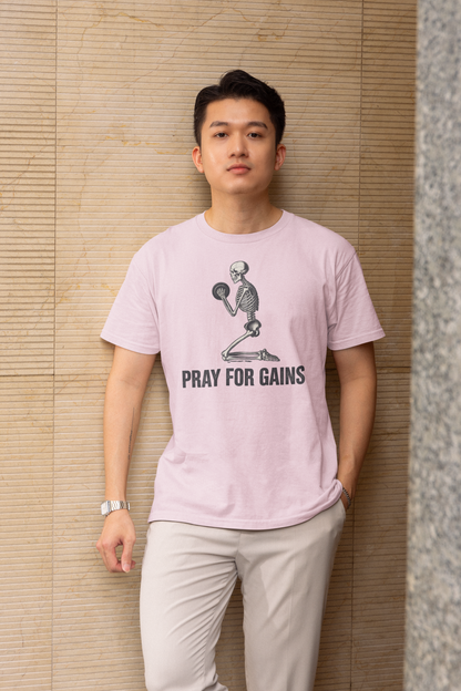 Pray for Gains - Light, Gym T-Shirt