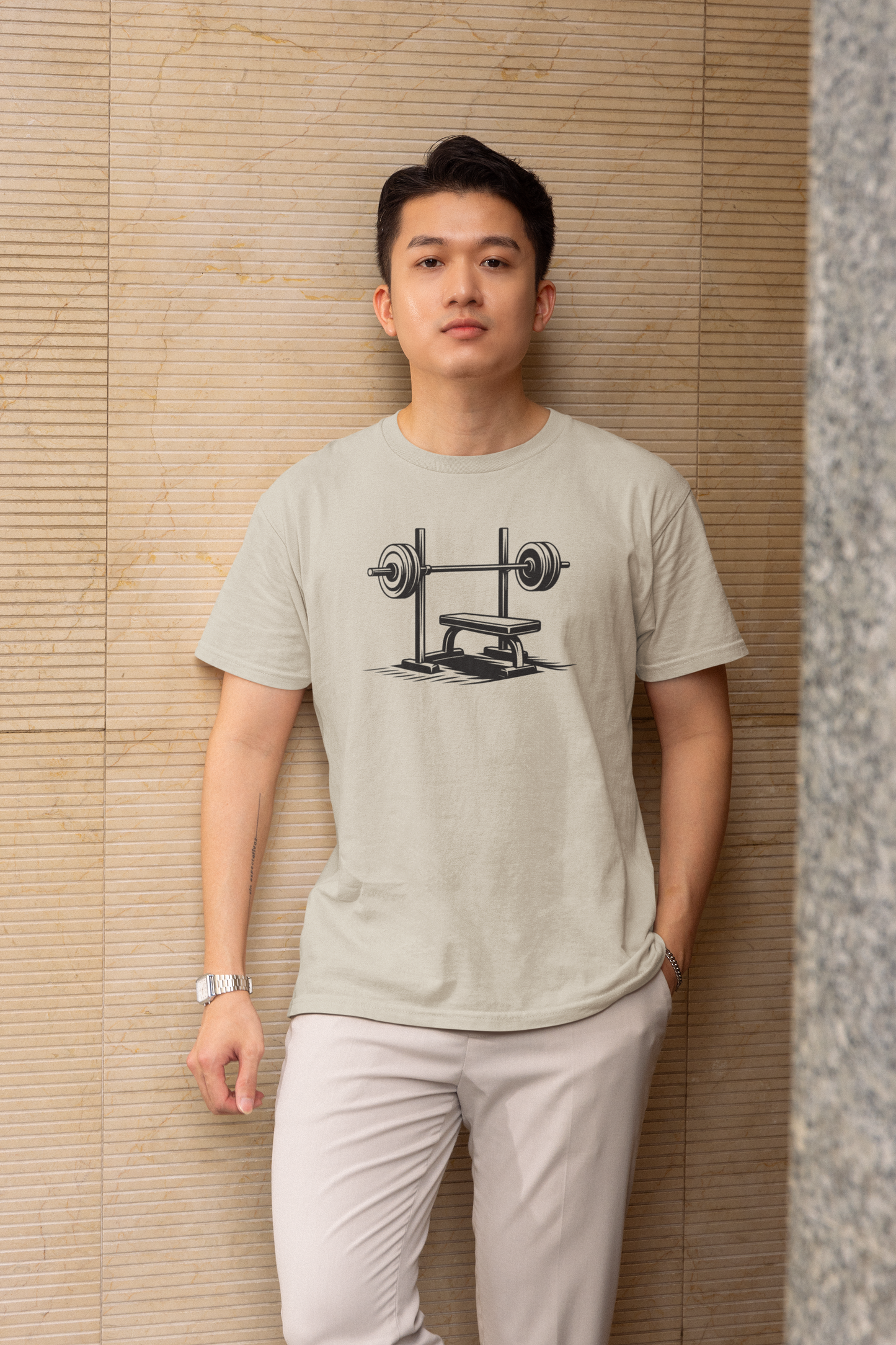 Bench Press - Light, Gym T-Shirt