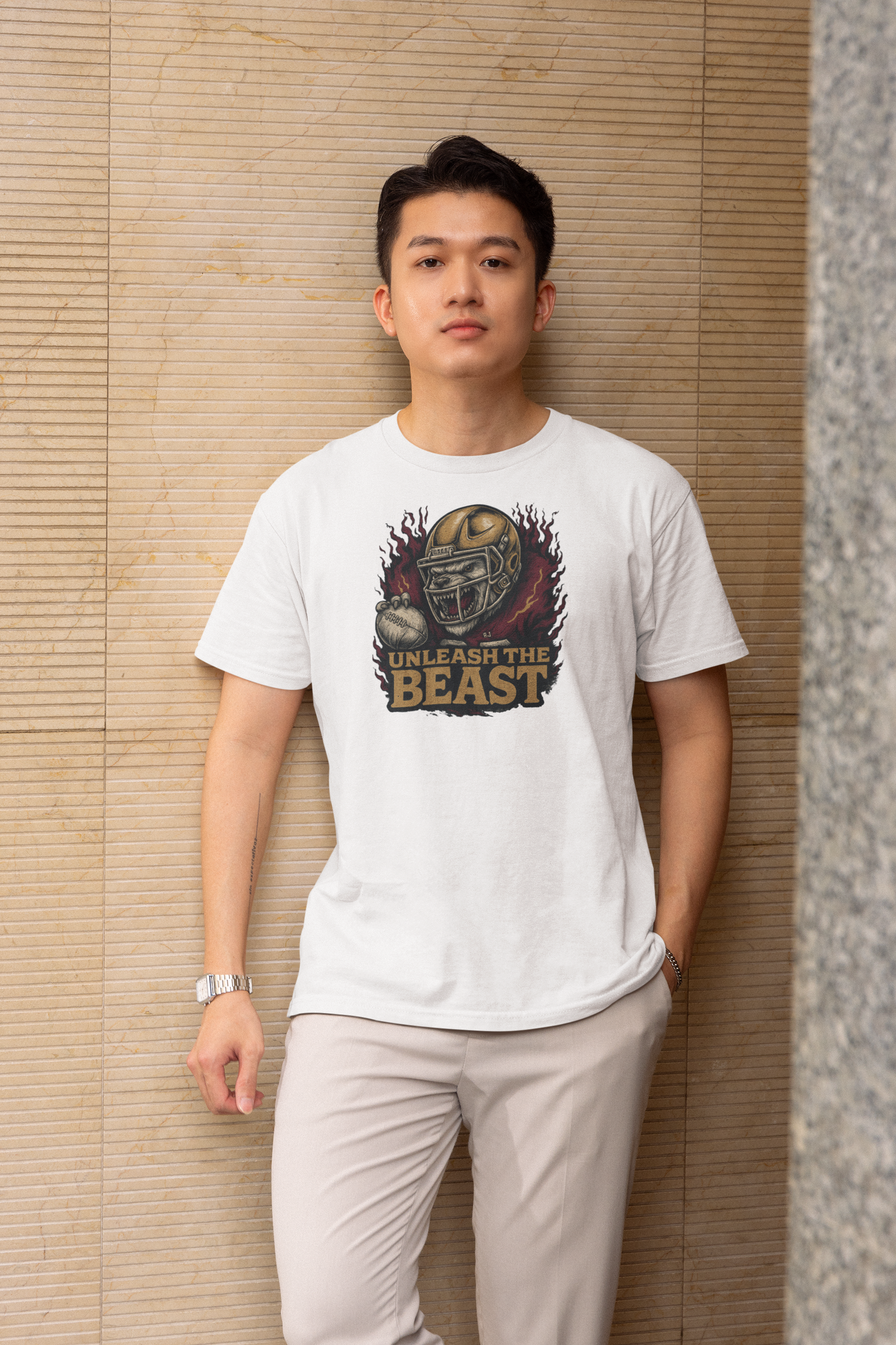Unleash the Beast, Football T-Shirt