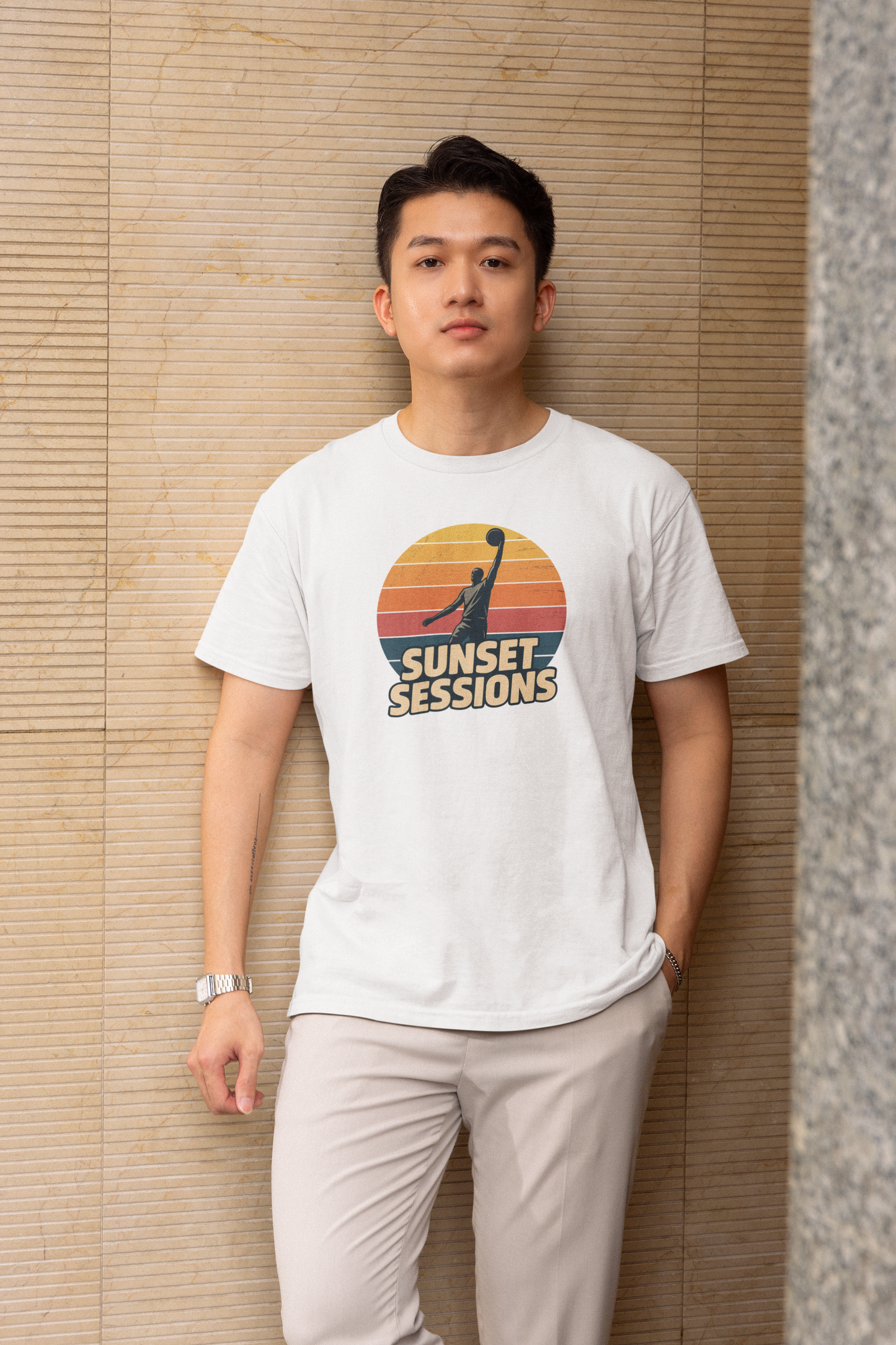 Sunset Sessions - Light, Basketball T-Shirt