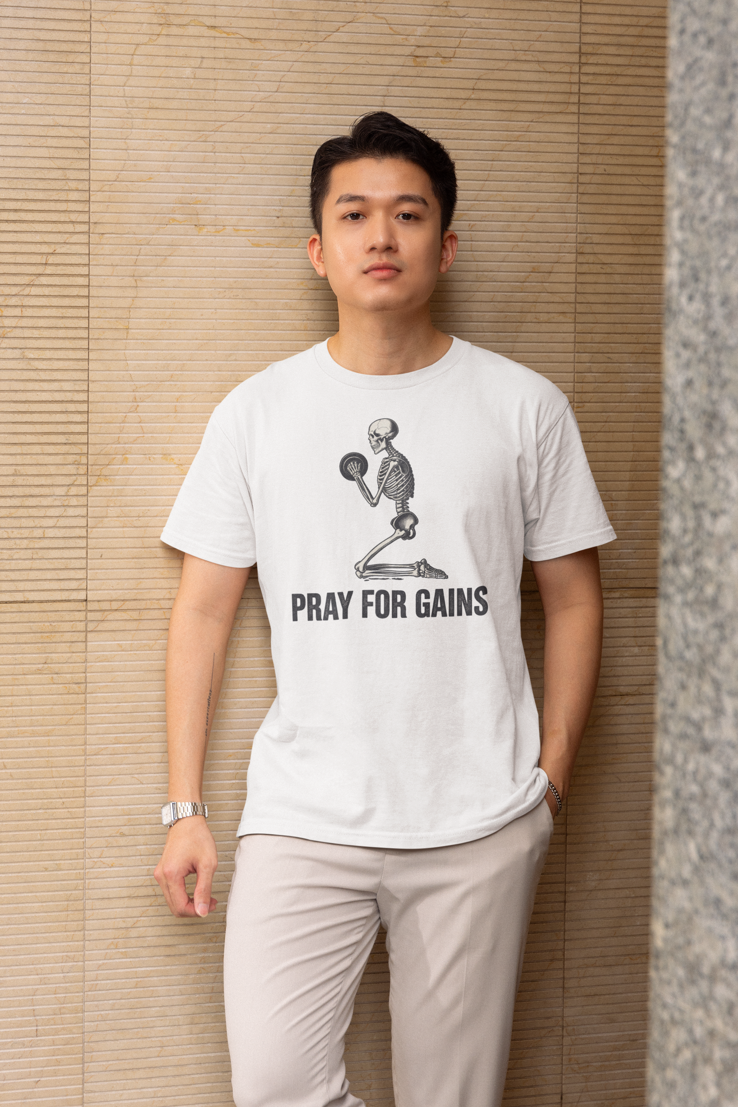 Pray for Gains - Light, Gym T-Shirt