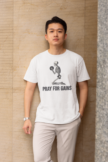 Pray for Gains - Light, Gym T-Shirt