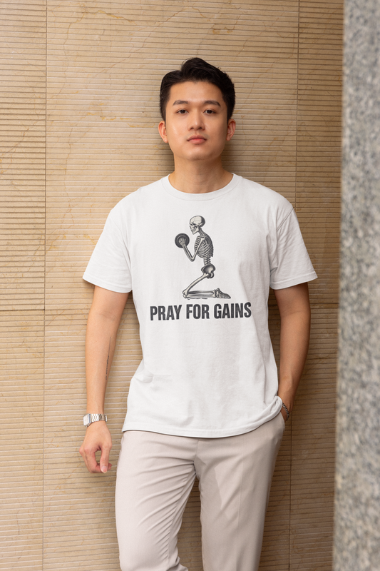 Pray for Gains - Light, Gym T-Shirt