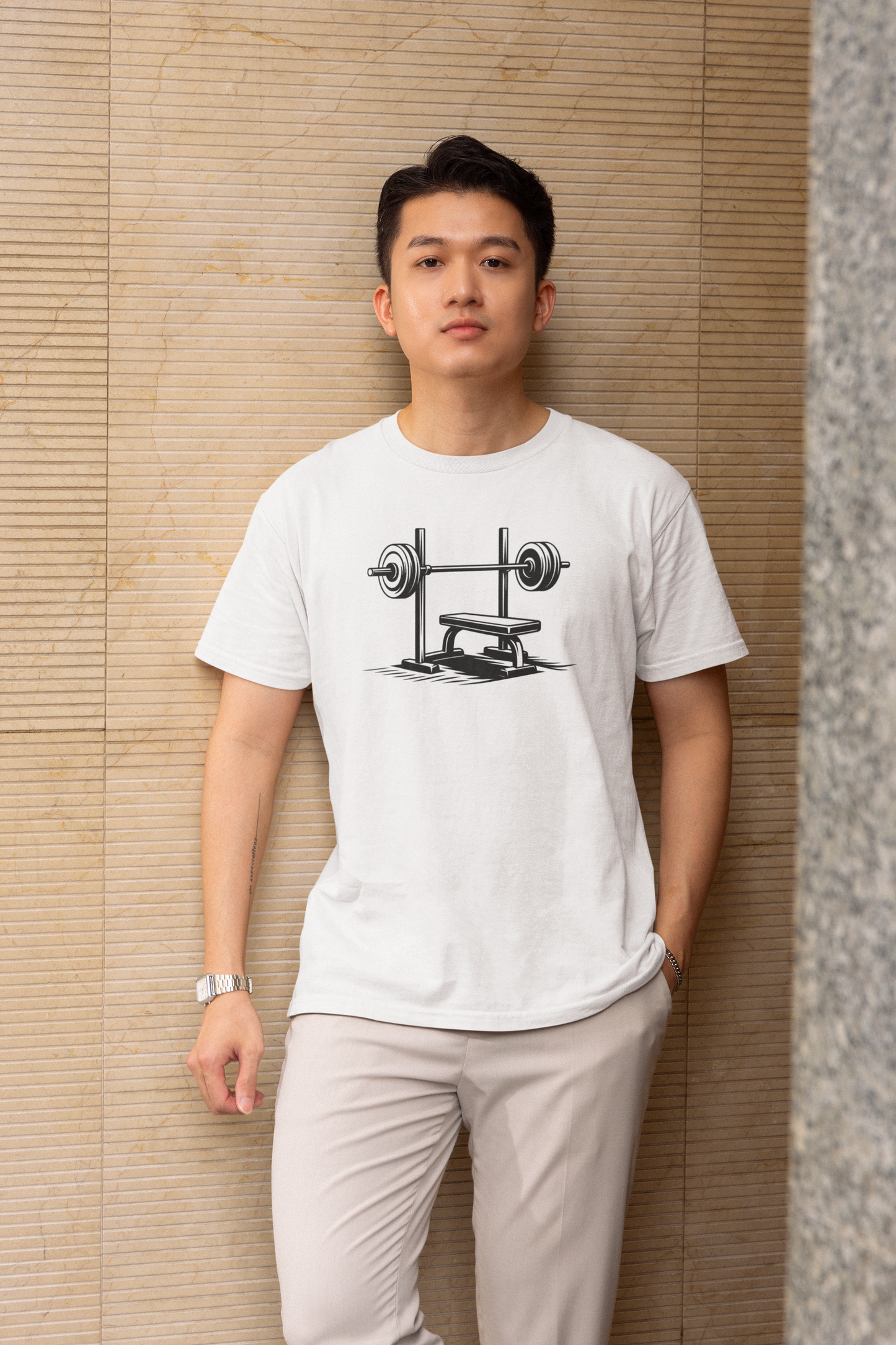 Bench Press - Light, Gym T-Shirt
