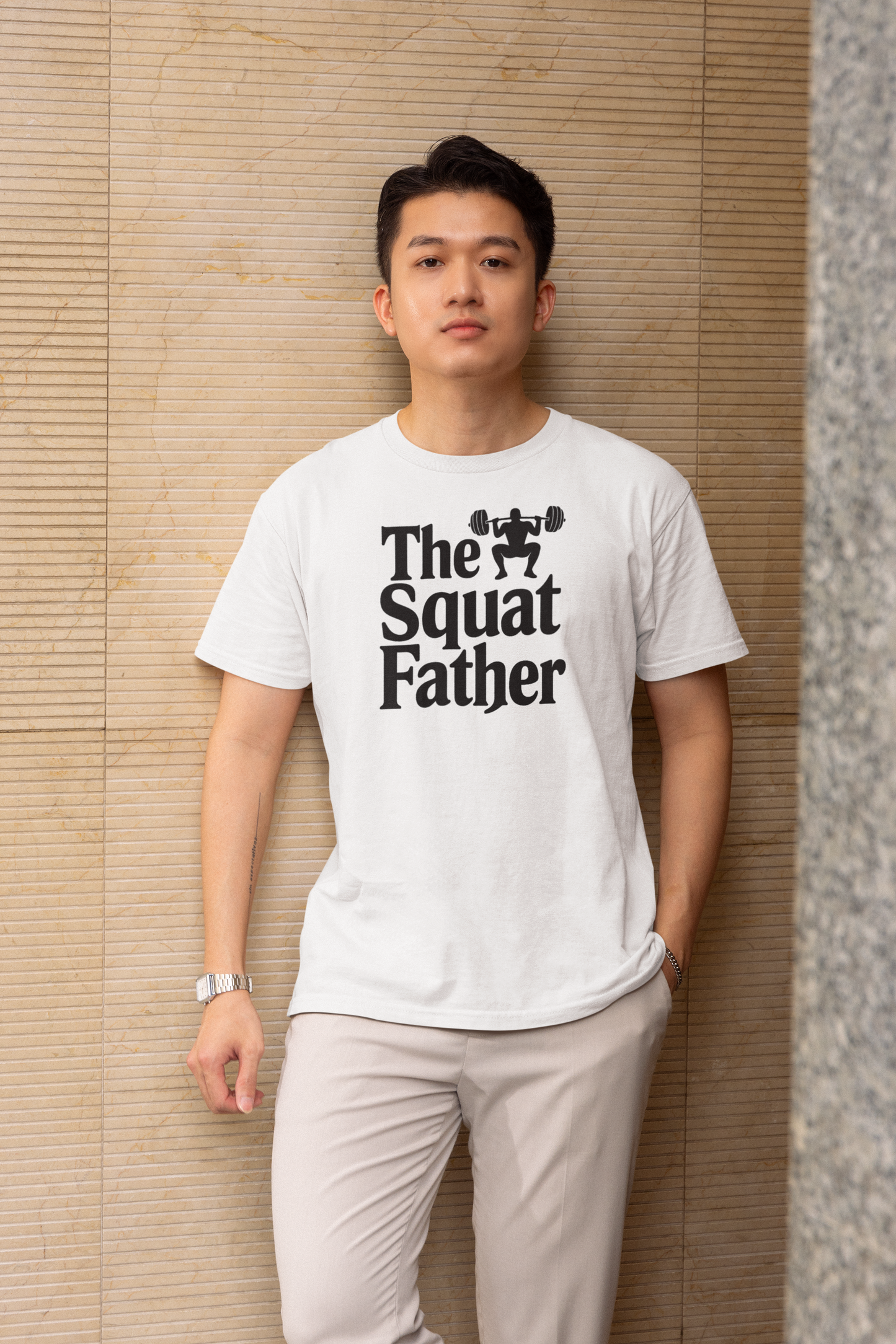 The Squat Father - Light, Gym T-Shirt