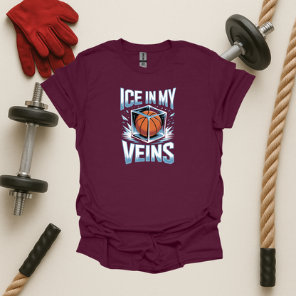 Ice In My Veins - Dark, Basketball T-Shirt