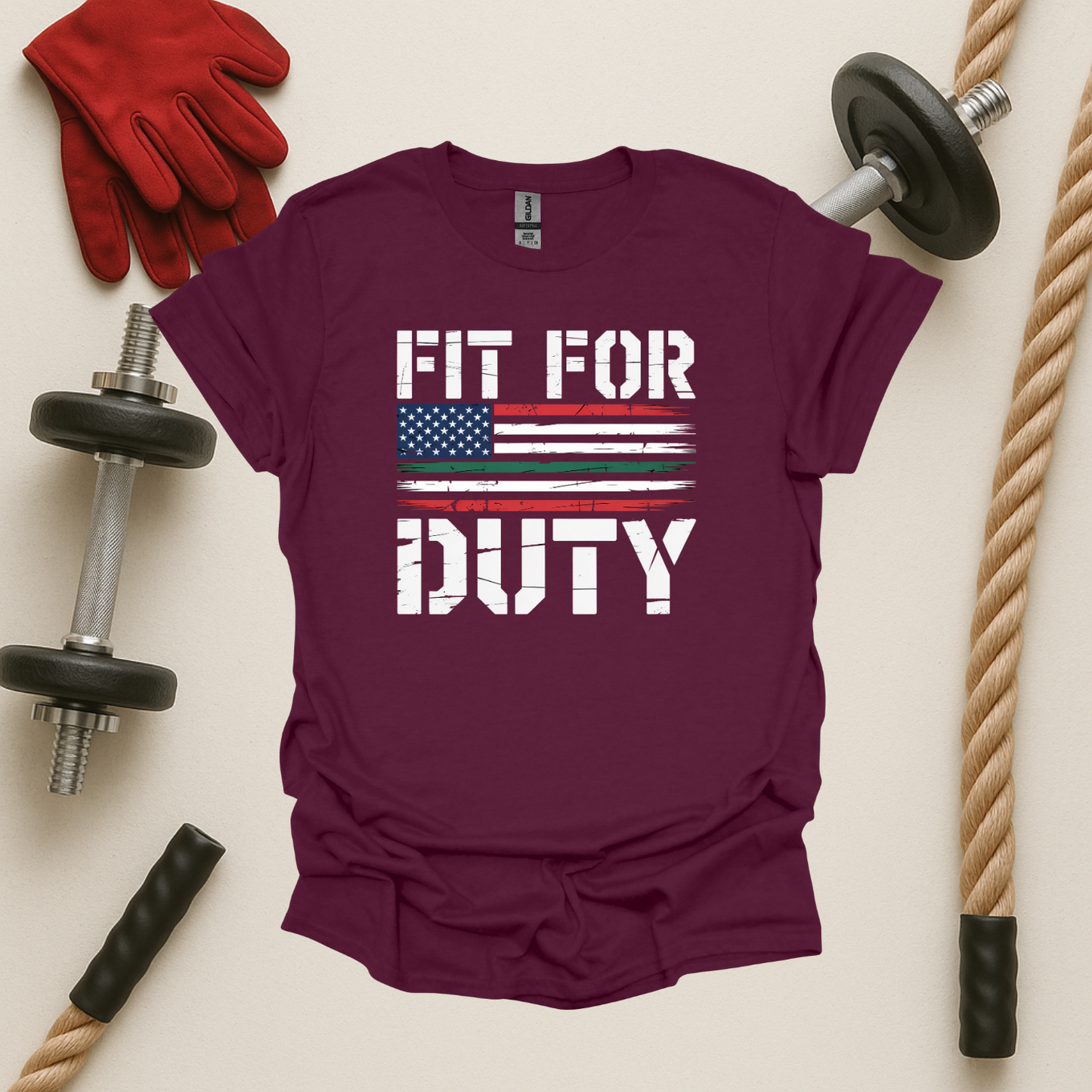Fit For Duty - Dark, Gym T-Shirt