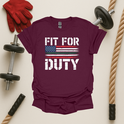 Fit For Duty - Dark, Gym T-Shirt